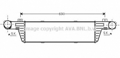 AVA QUALITY COOLING msa4296 -  Интеркулер